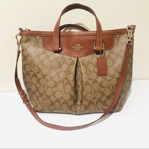Coach signature satchel purse